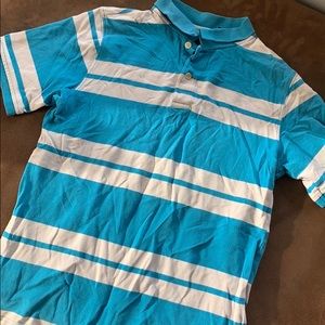 Striped polo tee